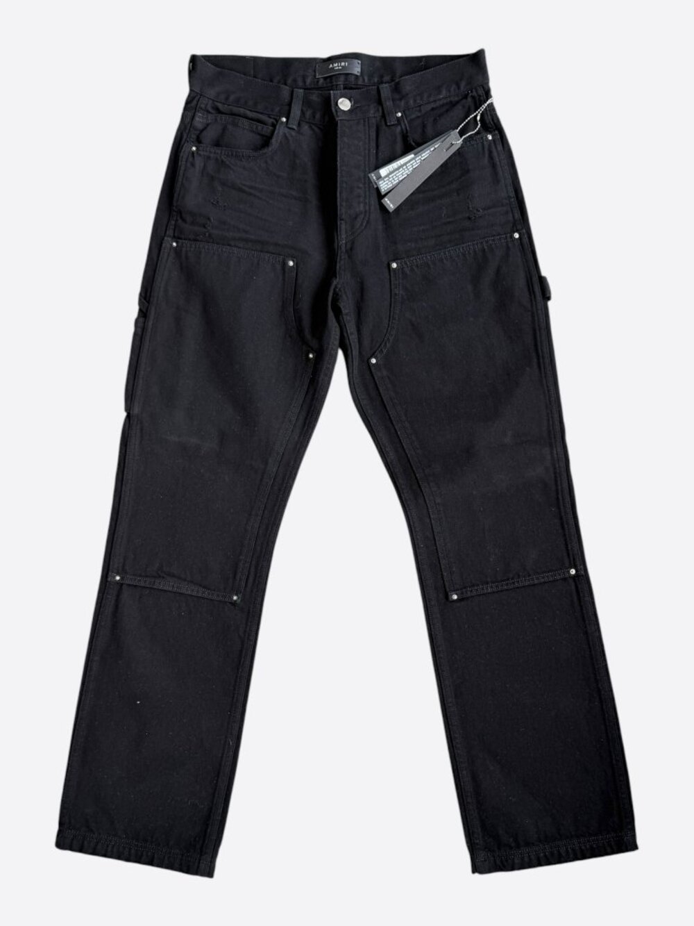 Amiri Black Double Knee Carpenter Pants